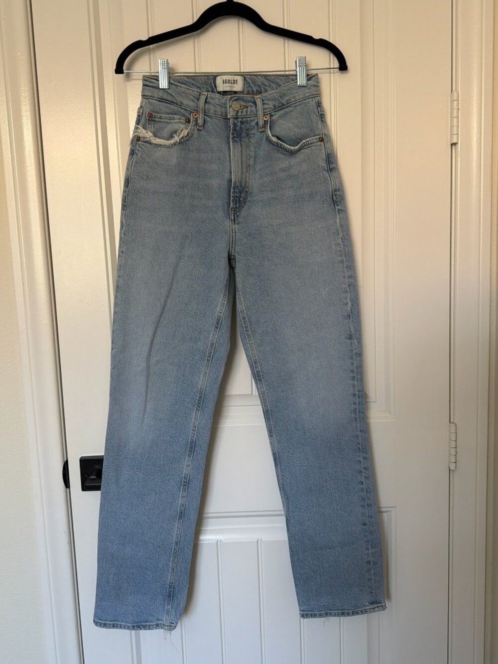 AGOLDE | High Rise Stovepipe Jeans in Destination - Picture 4 of 11